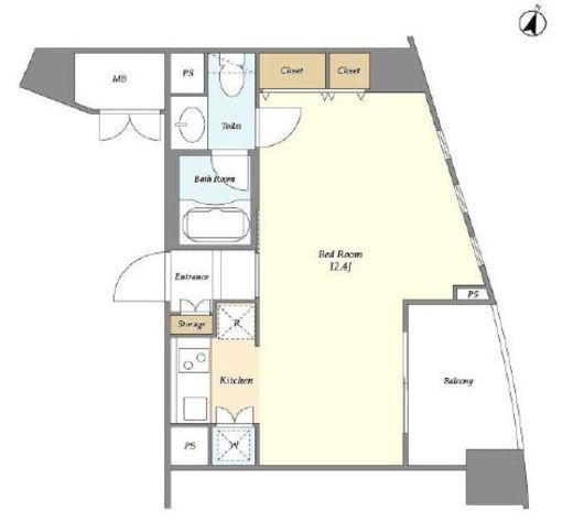 MG目黒駅前　1003号室　間取り