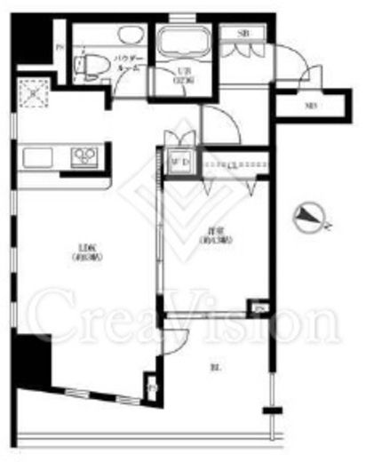 MG目黒駅前　501号室　間取り