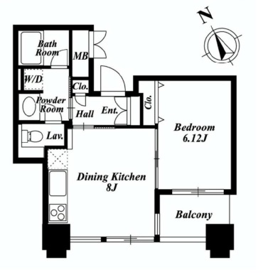 LaSante池田山　502号室　間取り