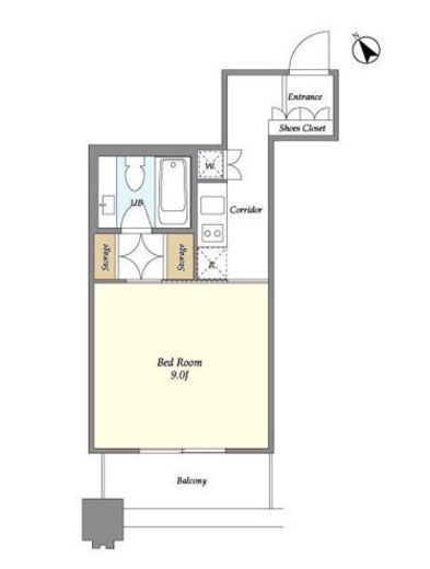 LaSante池田山　703号室　間取り
