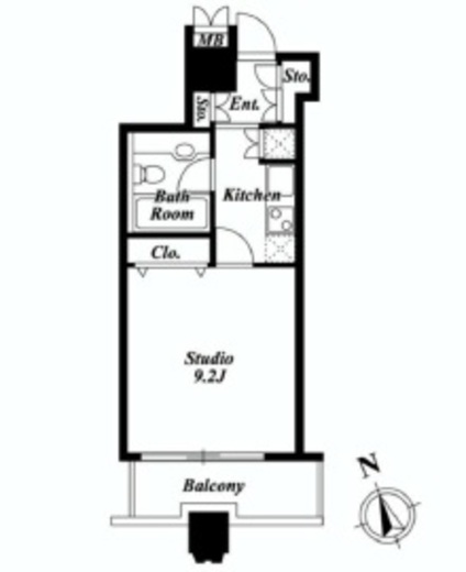 LaSante池田山　904号室　間取り