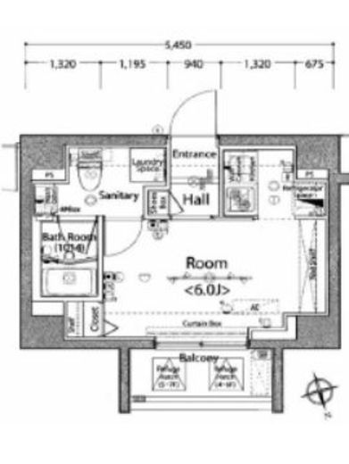 ブライズ恵比寿　705号室　間取り