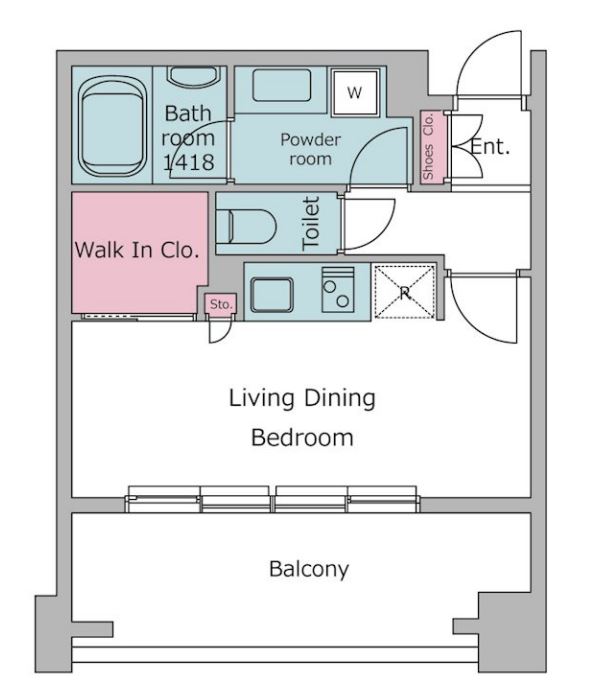 レジディア代官山　305号室　間取り