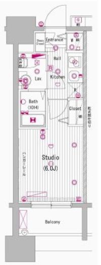 グランド・ガーラ代々木参宮橋　906号室　間取り