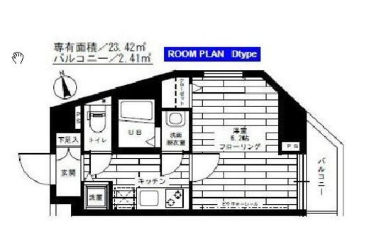 ステージファースト池尻大橋　206号室　間取り