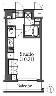 J.リヴェール学芸大学　202号室　間取り