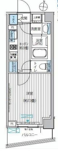 カスタリア目黒平町　202号室　間取り