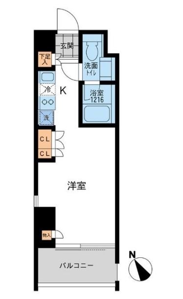 アーデン五反田　404号室　間取り