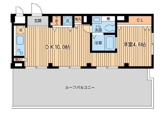 アーデン目黒不動前（旧パークハビオ目黒不動前）　504号室　間取り