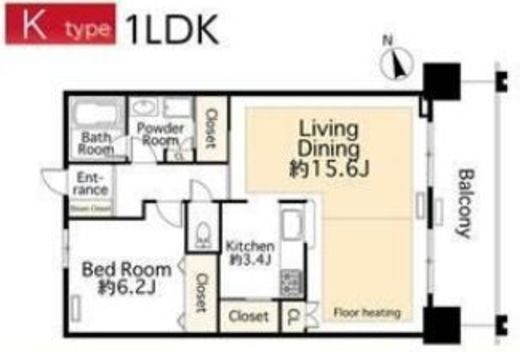 アートヴィレッジ大崎ビュータワー　2703号室　間取り