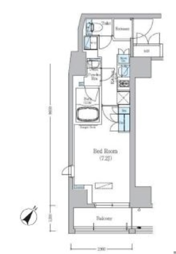 アーバネックス旗の台　406号室　間取り