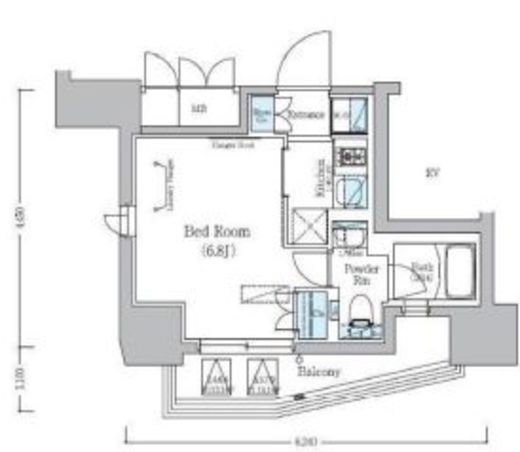 アーバネックス旗の台　601号室　間取り