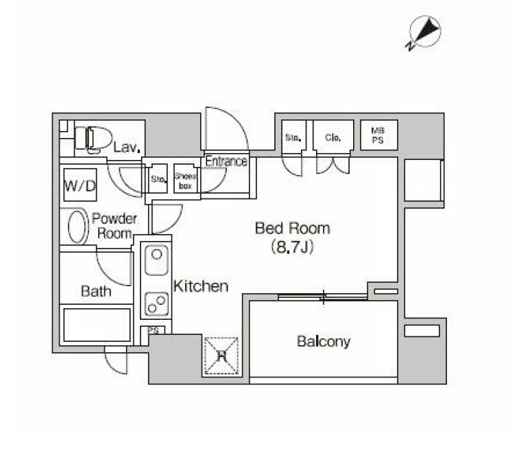 プライムアーバン目黒青葉台　501号室　間取り
