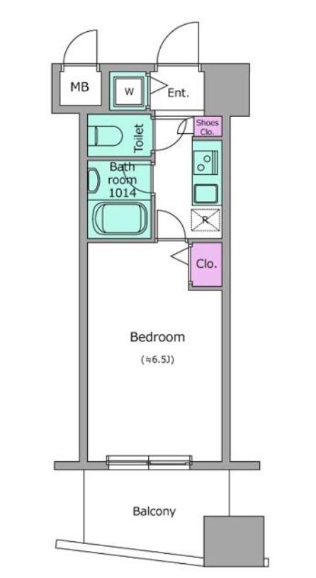 アーバネックス戸越銀座　605号室　間取り