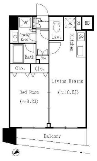 アーバネックス戸越銀座　203号室　間取り