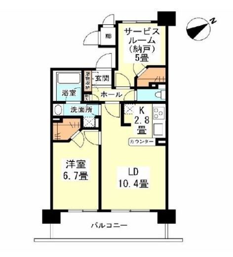 アーマックス大井町　402号室　間取り