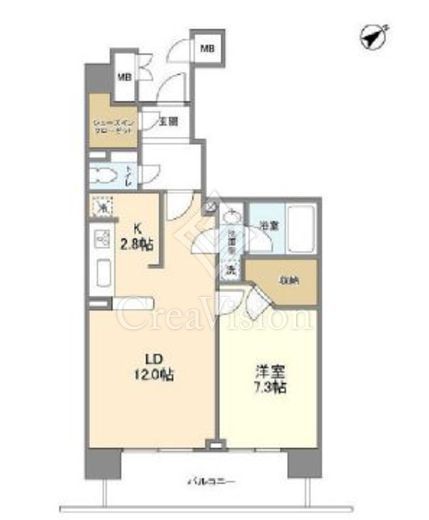 アーマックス大井町　1108号室　間取り