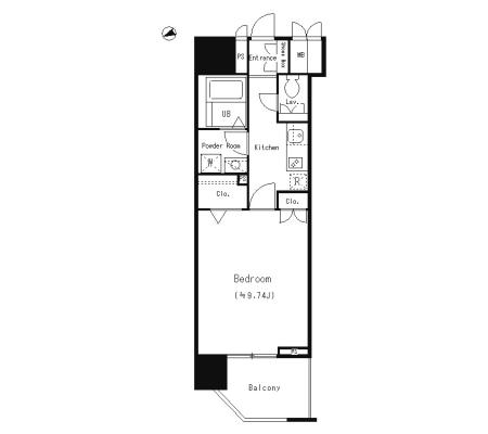 アーレア戸越公園　605号室　間取り