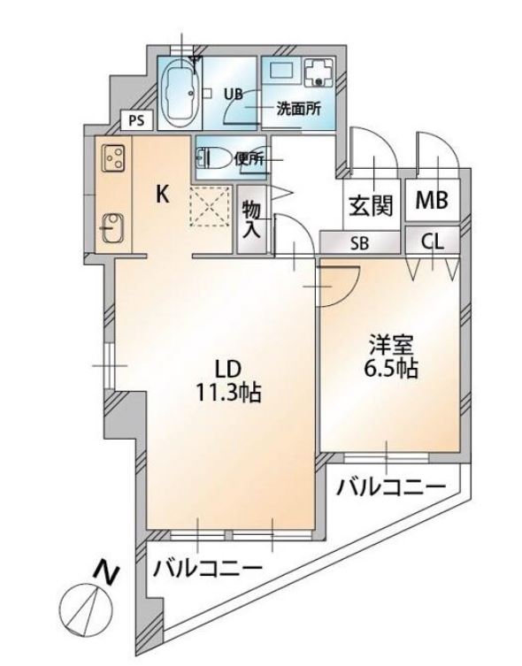 サンコーレジデンス千駄ヶ谷（KDXレジデンス千駄ヶ谷）　602号室　間取り