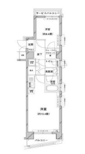 コンフォリア目黒八雲　201号室　間取り