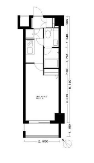 プレミアムコート都立大学　702号室　間取り