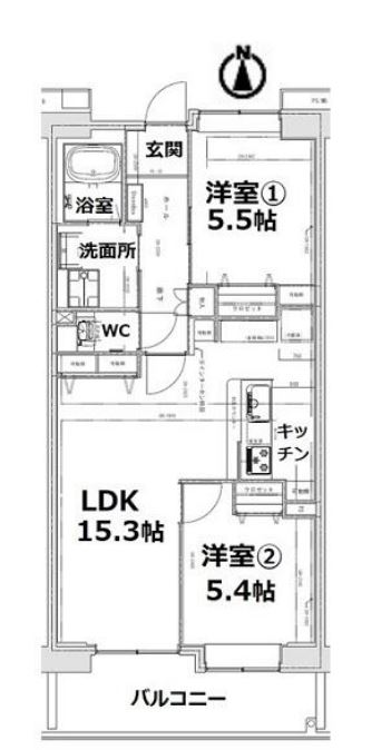 アクティ目黒駅前　Ⅰ908号室　間取り