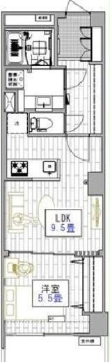 アクティ目黒駅前 1号棟　310号室　間取り