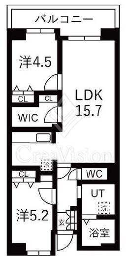 アクティ目黒駅前 1号棟　910号室　間取り