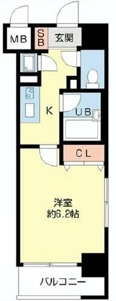 プロシード都立大学　304号室　間取り