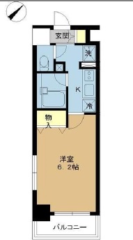 プロシード都立大学　601号室　間取り