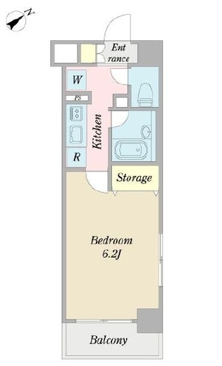 プロシード都立大学　804号室　間取り