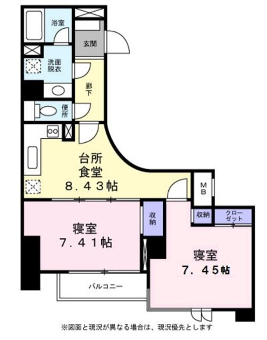 アクトフォルム武蔵小山　301号室　間取り