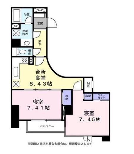 アクトフォルム武蔵小山　901号室　間取り