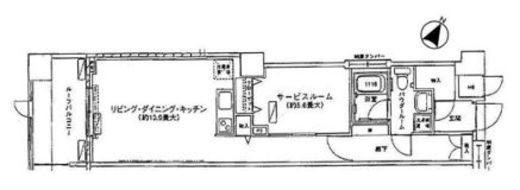 アクロス目黒タワー　507号室　間取り