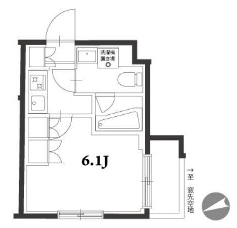アジールコート品川中延　503号室　間取り