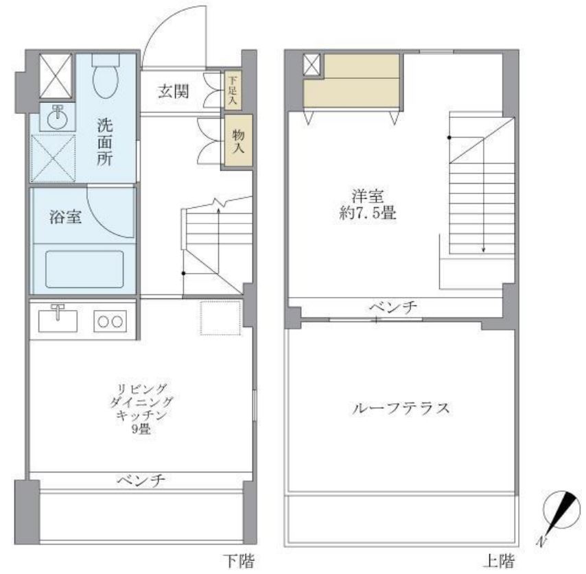 KDXレジデンス自由が丘　403号室　間取り