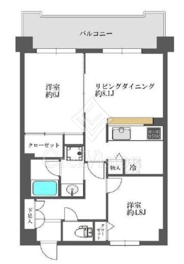 パロス駒場東大前　402号室　間取り