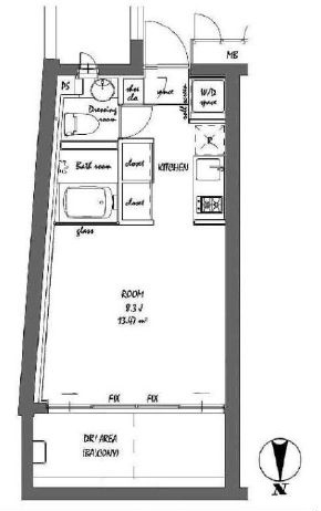 BPRレジデンス祐天寺　207号室　間取り