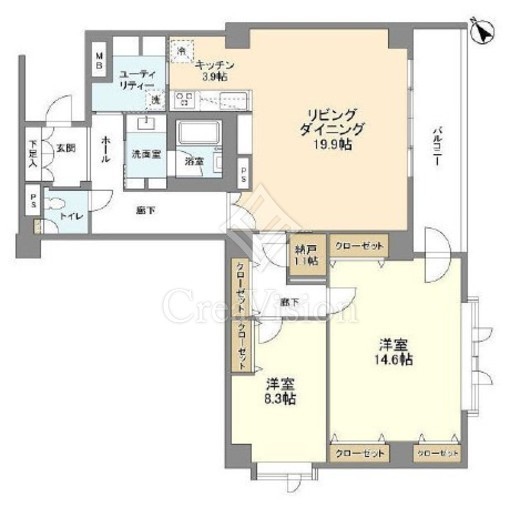 ステラメゾン碑文谷　303号室　間取り