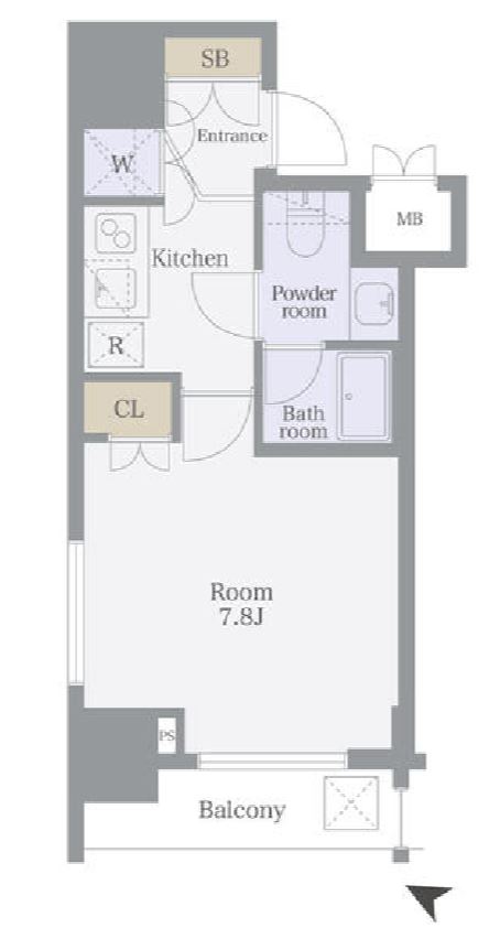 セジョリ目黒　501号室　間取り