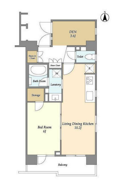 HF学芸大学レジデンス　303号室　間取り