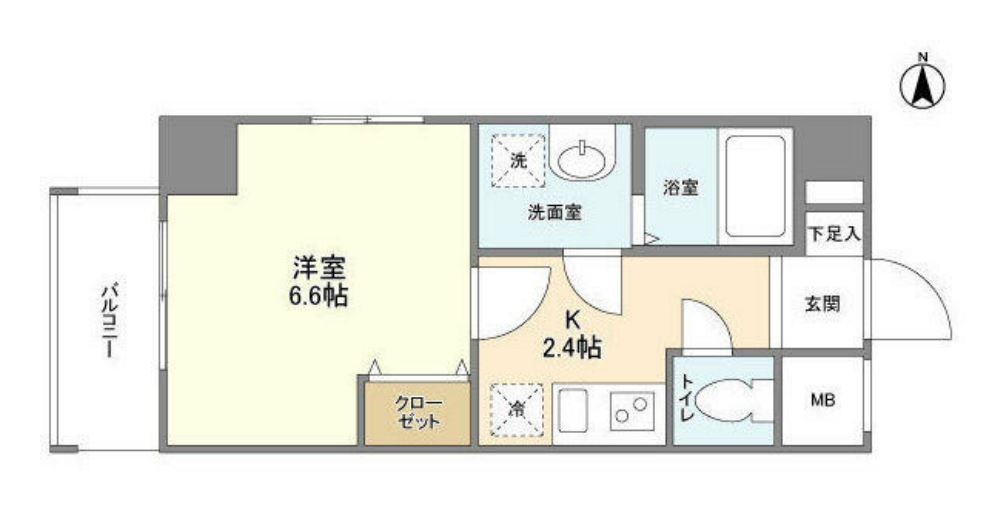 ドルチェヴィータ自由が丘　401号室　間取り