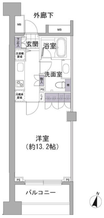 アビティ目黒　209号室　間取り