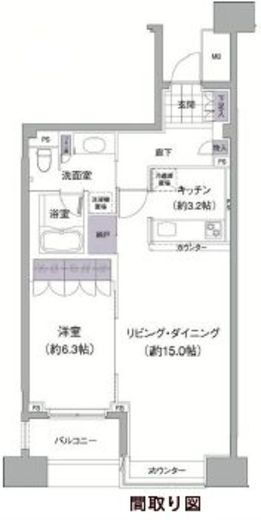 アビティ目黒　106号室　間取り