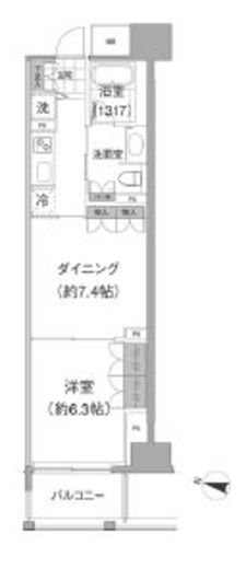 アビティ目黒　216号室　間取り