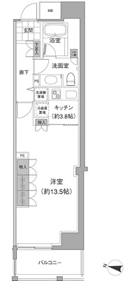 アビティ目黒　311号室　間取り