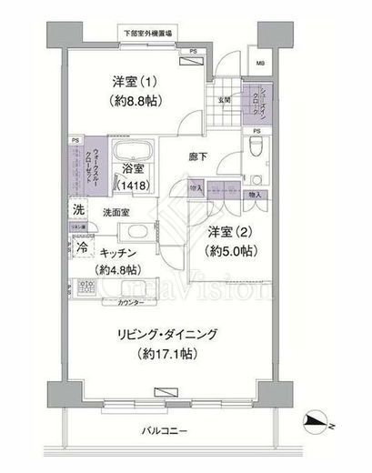 アビティ目黒　513号室　間取り
