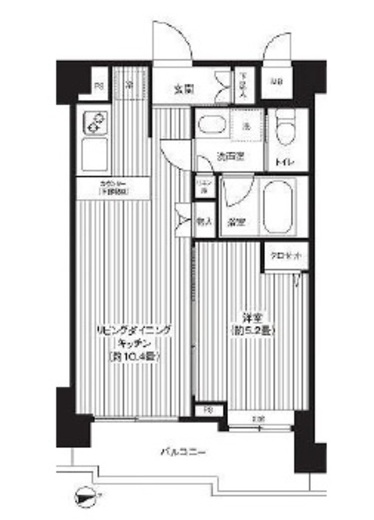 シャンドール目黒　102号室　間取り
