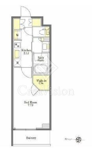 プライムメゾン市谷山伏町　112号室　間取り