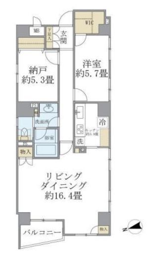 麹町レジデンス　301号室　間取り